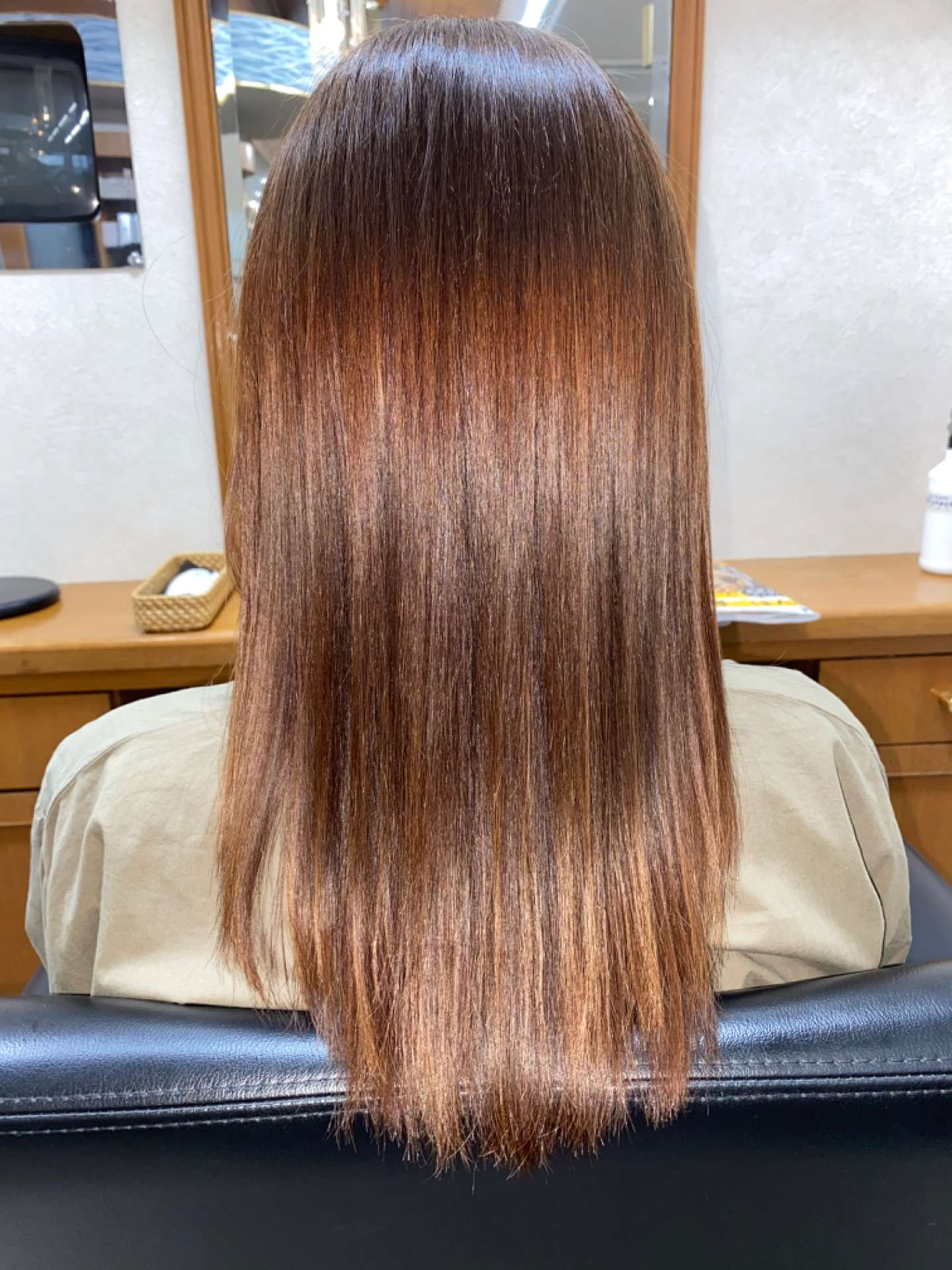 ダメージヘアでも、ツヤツヤの仕上がりになりました。